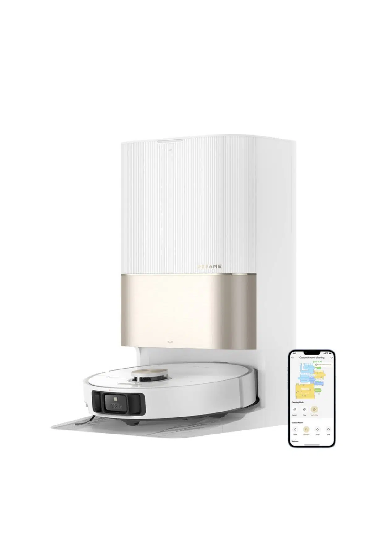 Dreame X40 Ultra Robot Süpürge Beyaz, 12.000PA Emiş Gücü