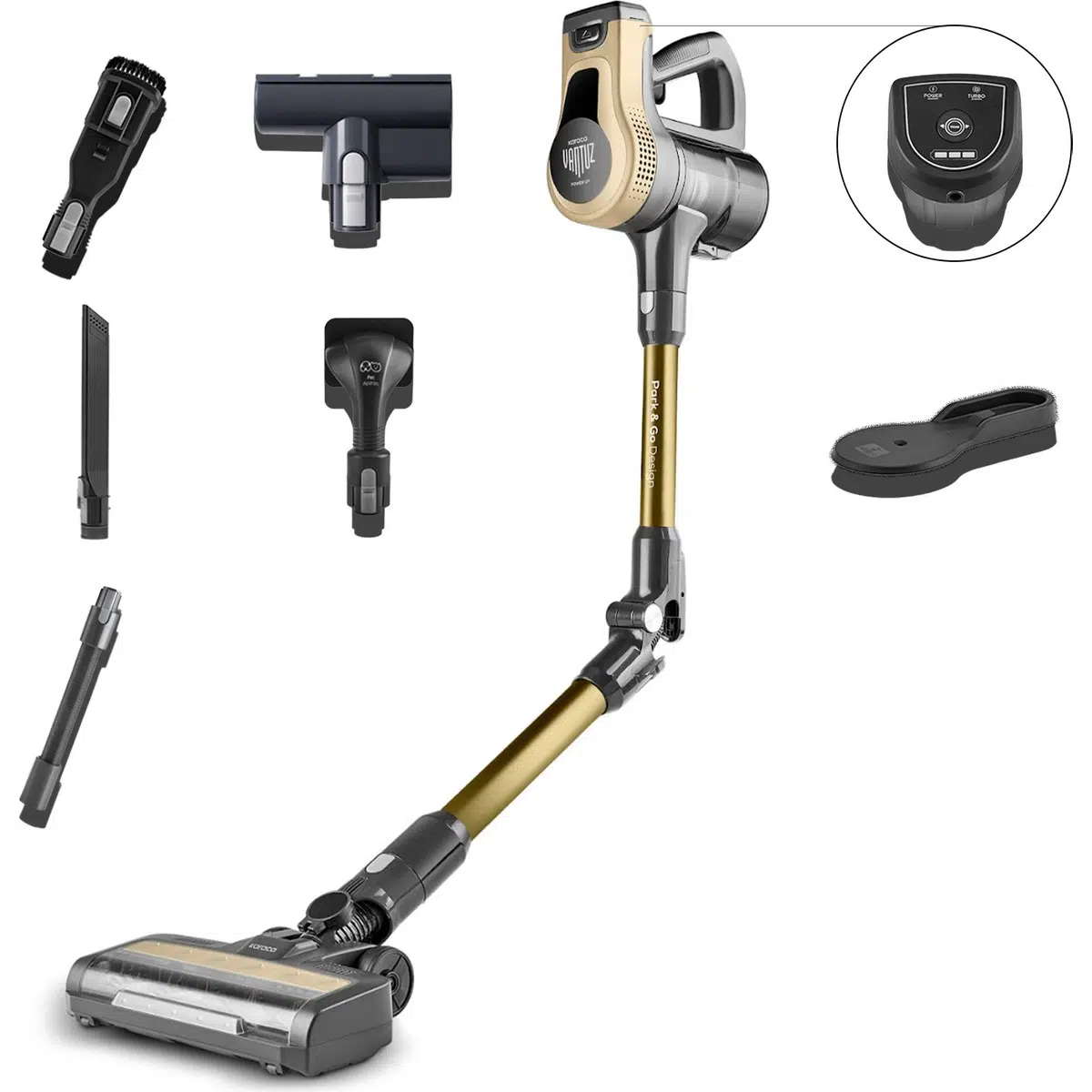 Karaca Power Up Pro Dik Süpürge Mineral Gold